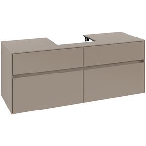 Wastafelonderkast Collaro 1400x548x500mm Taupe C07300VM