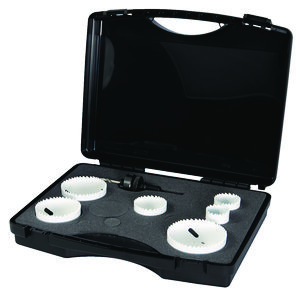 Gatenzaag set 6dl. 35/40/51/68/73/83mm met apater QuickLock