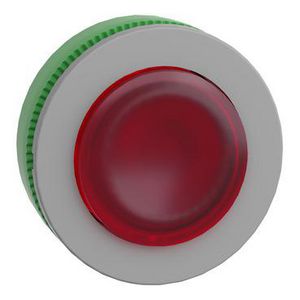 Flush mounted red projecting ill. pb head integRALLED push