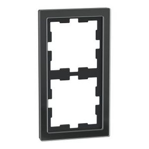 Afdekraam D-Life 2-voudig Glas Zwart Systeem D