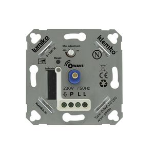 Universele druk draai leddimmer Z-wave faseafsnijding 3-200W Klemko
