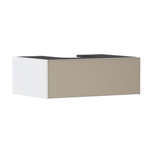 Badmeubel Xevolos E Matt White 780/550 1lade waskom/gesl Patterned Bronze