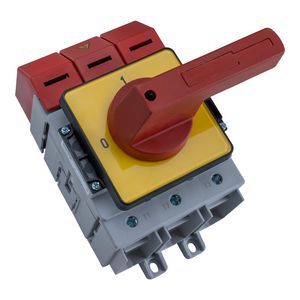 Hoofdschakelaar nood-uit UL489/CSA 100A 3-polig bodemmon. A551248