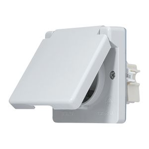 Wandcontactdoos WG600 met randaarde zonder onderkast