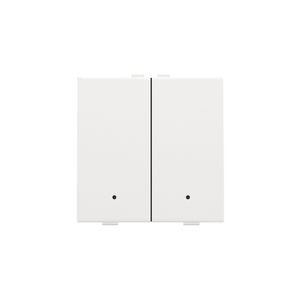 2-voudige drukknop leds/comf.sens. HomeControl white coated