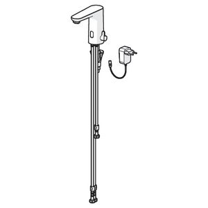 HANSAELECTRA Safety Wastafelkraan messing 230/9 V BT lage d
