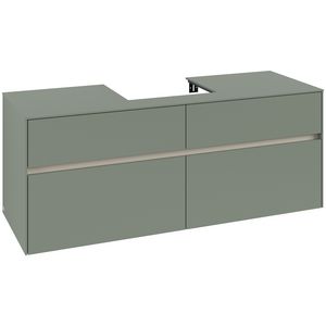 Wastafelonderkast Collaro 1400x548x500mm Soft Green C07300AF