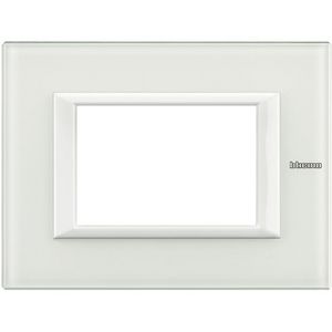 Afdekraam White Glas recht 3 modulen Axolute