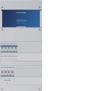 Groepenkast 5-groepenverdeler HS ALS 30mA/HACO/direct 3-fase
