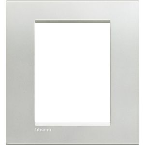 Afdekraam rechthoekig Zilver 3 + 3 mod. Livinglight