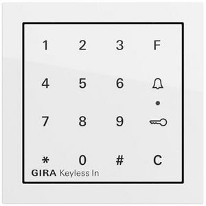 Gira Keyless In codeklaviermod. System 70 zuiver wit