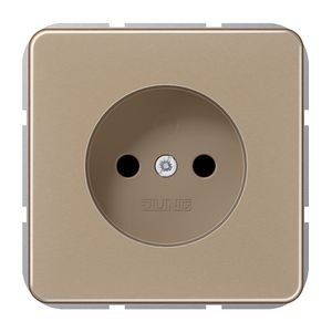 Wandcontactdoos goud brons 1-voudig CD500 VVE=10