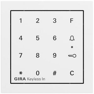 Gira Keyless In codeklaviermod. System 70 zuiver wit m(gel.)