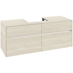 Wastafelonderkast Collaro 1400x548x500mm White Oak C07300AA