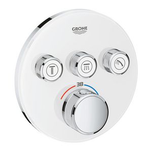 Afbouwdeel Grohtherm smartcontrol t incl. 3x omstel glas rond