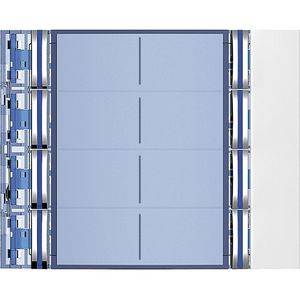 Frontplaat 8-voudig Allwhite Sfera