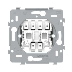 Sokkel rolluikdrukknop elektr. gescheiden 10A/250Vac