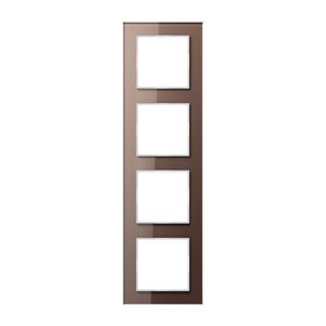 Afdekraam 4-voudig Acreation glas mokka