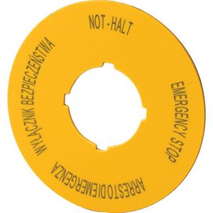 Noodstopschild M22-XBK15 VVE=10