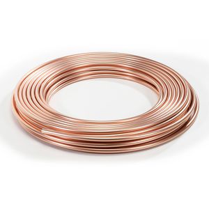 Koperen buis 22x1,1mm KIWA/Gastec zacht rol 25 mtr. VVE=25