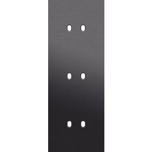 Drievoudige afdekpl. verticaal 71mm centerafstand drie tweev