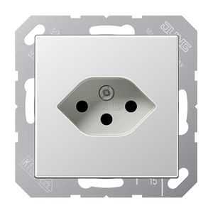 Wandcontactdoos aluminium Zwitserse norm type13 A500