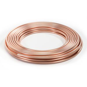 Koperen buis 10x1mm EN 1057 zacht op rol 50 mtr. VVE=50