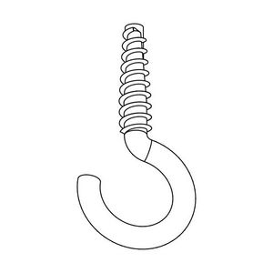 Haak GLB TRC staal 2mm