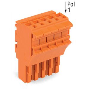 1-draads FE steker 4 mm² oranje 2022-105/000-012 VVE=50