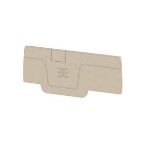 Afsluit- eindplaat d.beige h:64.15mm b:2.1mm V- VVE=50