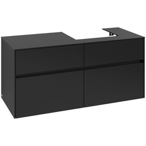 Wastafelonderkast Collaro 1200x548x500mm Volcano Black C072B0VL