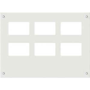 Dakplaat t.b.v 2x TZ kabelinvoerpl. BxD 859x625mm