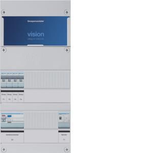 Groepenkast 4-groepen-uitbreidingsverdeler ALS 30mA/HACO/direct +T