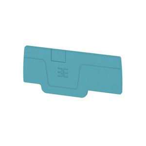 Afsluit- eindplaat blauw h:64.15mm b:2.1mm V-0 Wem VVE=50