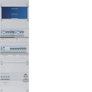 Groepenkast 7-groepenverdeler HS 3xALS 2P 30mA +F+K+W 3-fase