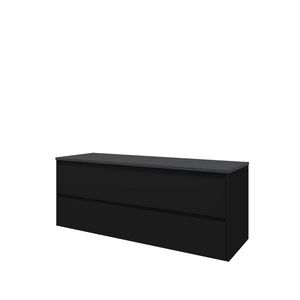 Proline Top afdekplt hardst en OK Sym Mat zwart/BLuSt 140x46