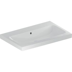 iCon Light opzetwastafel 75x48cm z/kraangat m/overloop wit