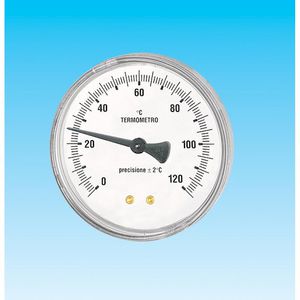 Thermometer 33mm 0-120C 3/8"axiaal L= 30mm VVE=200