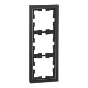 Afdekraam D-Life 3-voudig Glas Zwart Systeem D