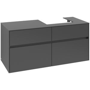 Wastafelonderkast Collaro 1200x548x500mm Graphite C07200VR