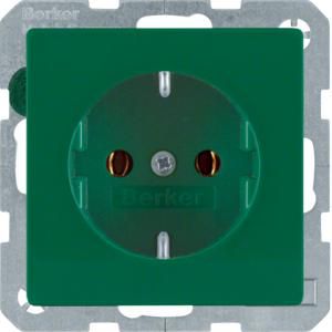 Wandcontactdoos RA steek berker Q.1/Q.3/Q.7 groen