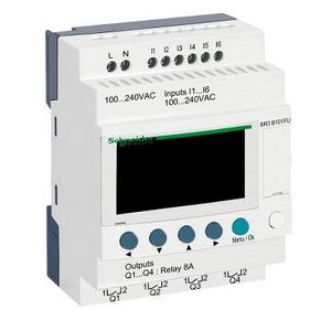 Modulaire smart relais 10 I/O 100-240V AC klok Zelio Logic