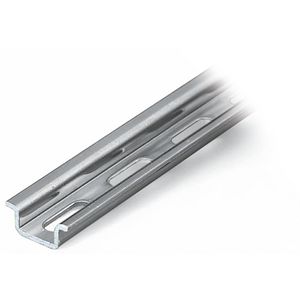 Stalen draagrail 15 x 5,5 mm 1 mm dik zilverkleurig 210-111