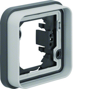 Afdekraam voor inbouwmontage 1-v W.1 ECO grijs