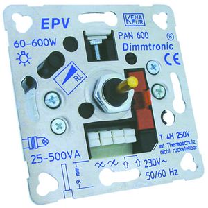 Muur Inbouwdimmer voor fase aansnijding tussen LR60-600W Klemko