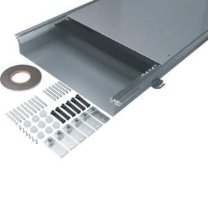 Vloergoot bovenliggend bodembak staal 600x60-100mm VVE=2