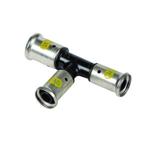 T-koppeling verlopend persaansluiting GAS 11PKG 26x26x16mm kunststof