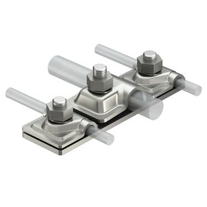 isCon aansluitplaat voor 2 isCon-leidingen 16x8-10mm rvs