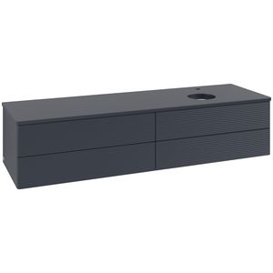 Wastafelonderkast Antao 1600x360x500mm Mid.Blue Matt Lacquer L27150HG
