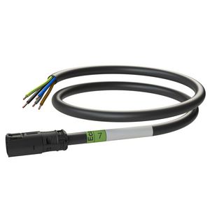 Patchkabel Male-open 7m 5G2,5 zwart Eca VVE=5